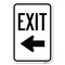 Signmission Parking Lot Sign Exit Sign Left Arrow Heavy-Gauge Aluminum Sign, 18" L, 12" H, A-1218-23422 A-1218-23422 - alternate 1